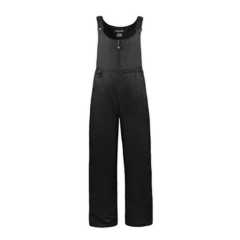 FRONT VIEW OF BOULDER GEAR MENS CIRQUE BIB SNOWPANT IN BLACK