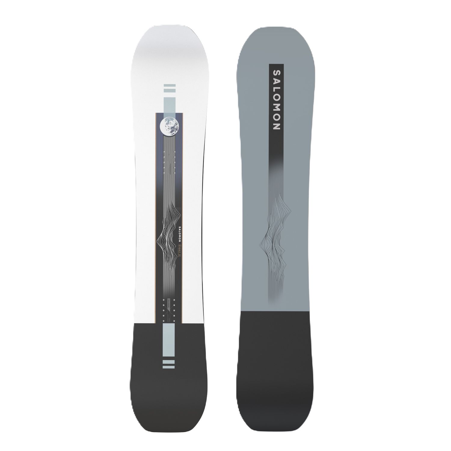 MAIN IMAGE OF SALOMON MENS SIGHT SNOWBOARD IN WHITE/BLACK/TEAL 147 WITH STABILITY AND CROSS PROFILE
