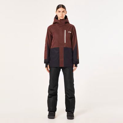 FRONT VIEW OF OAKLEY WOMENS TNP TBT INSULATED WINTER JACKET WITH BREATHABILITY AND WATERPROOF