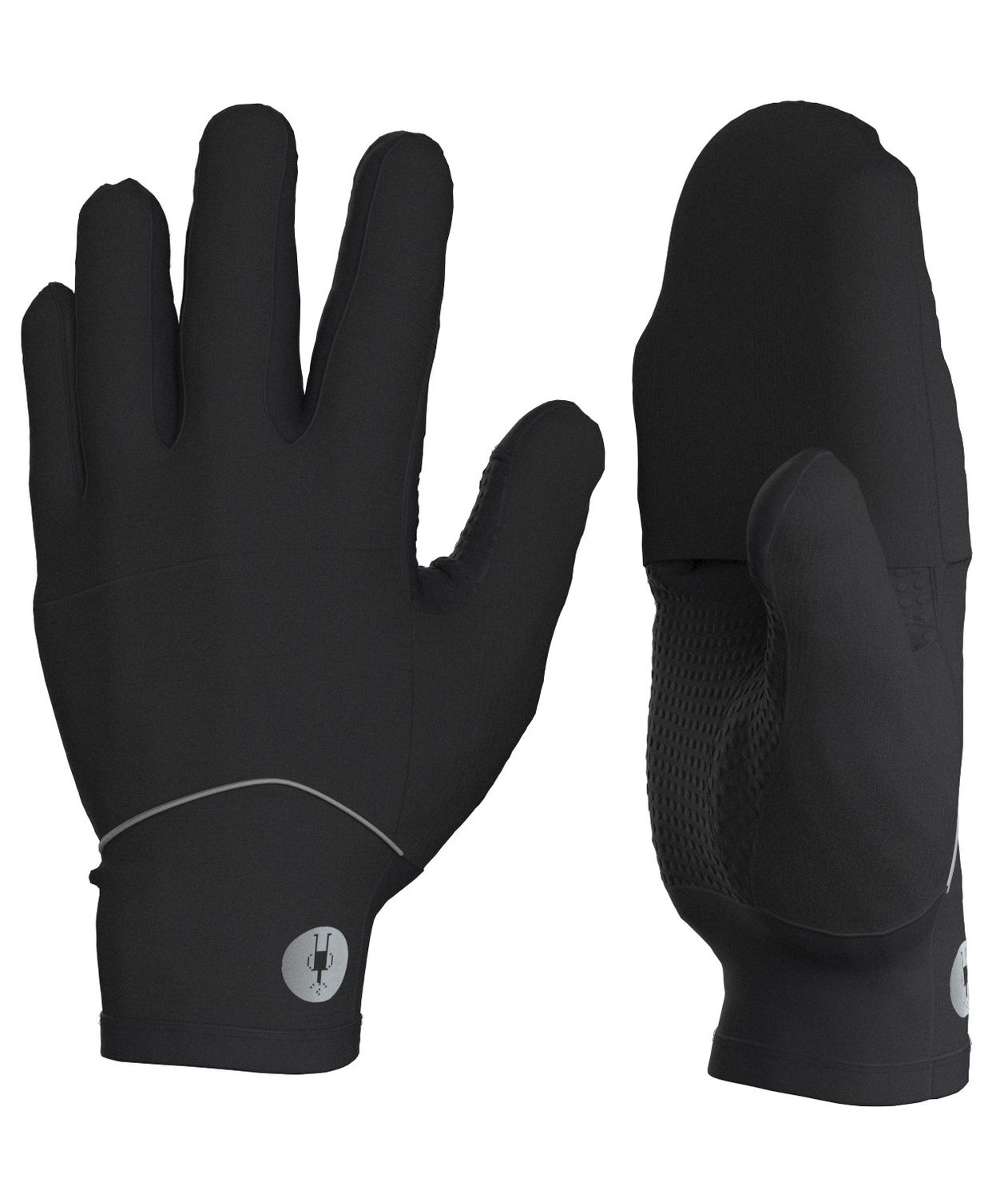 MAIN IMAGE OF SMARTWOOL UNISEX ACTIVE FLEECE WIND MITTEN IN BLACK XS