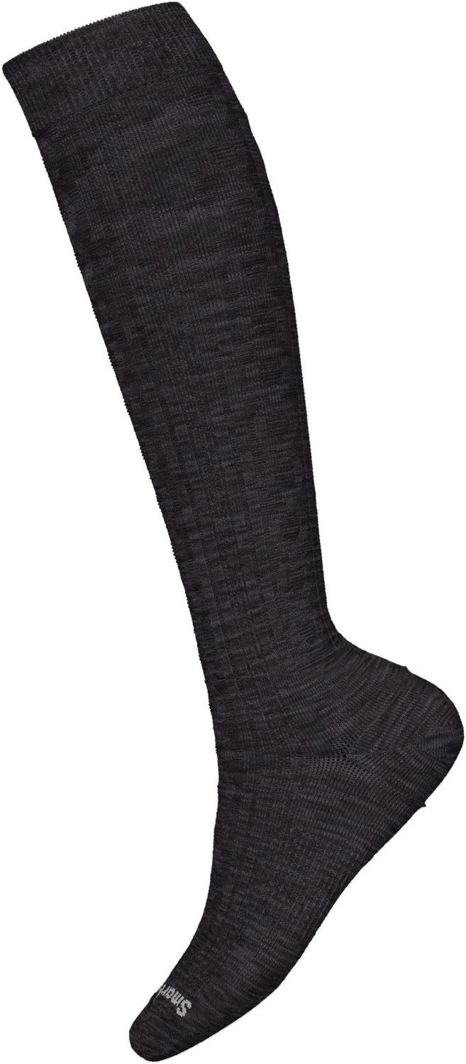 MAIN IMAGE OF SMARTWOOL UNISEX EVERYDAY CABLE KNEE HIGH SOCKS IN CHARCOAL SMALL