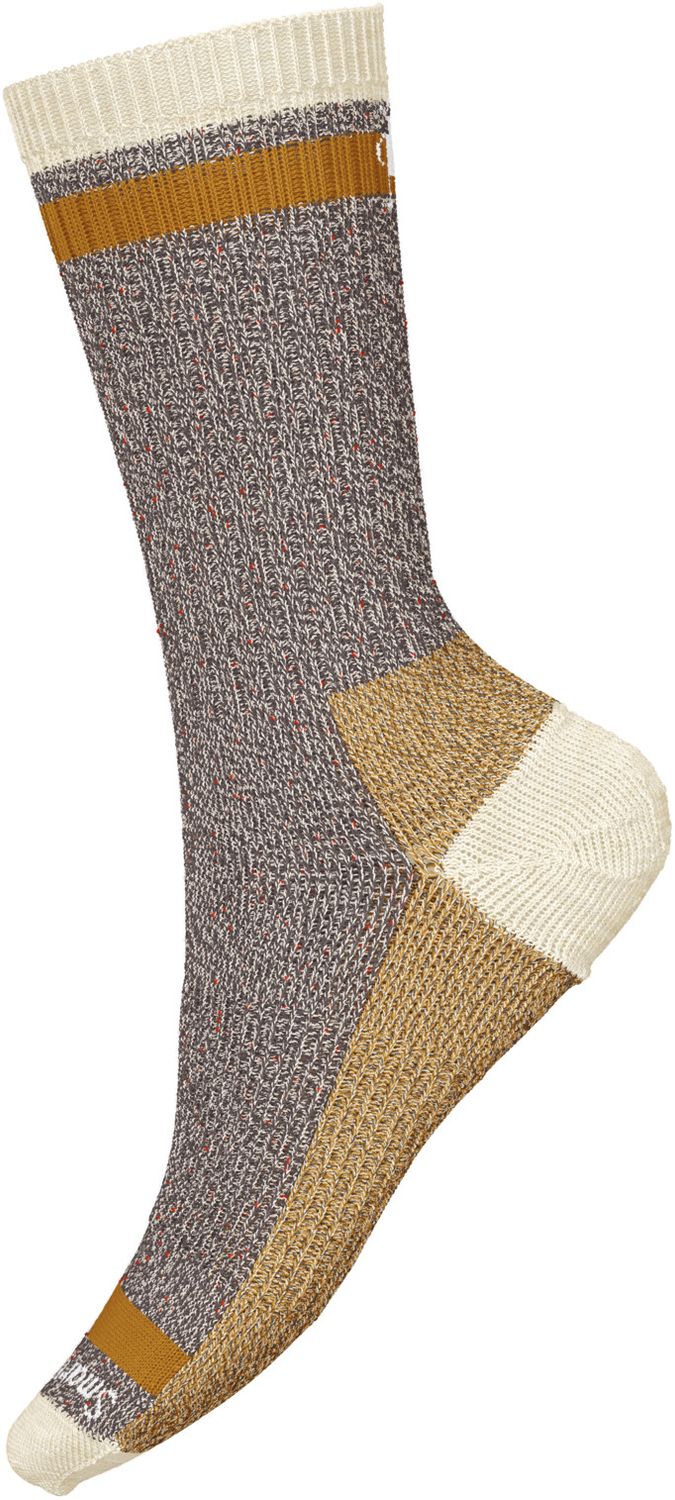 MAIN IMAGE OF SMARTWOOL UNISEX EVERYDAY LARIMER CREW SOCKS IN HONEY GOLD MEDIUM