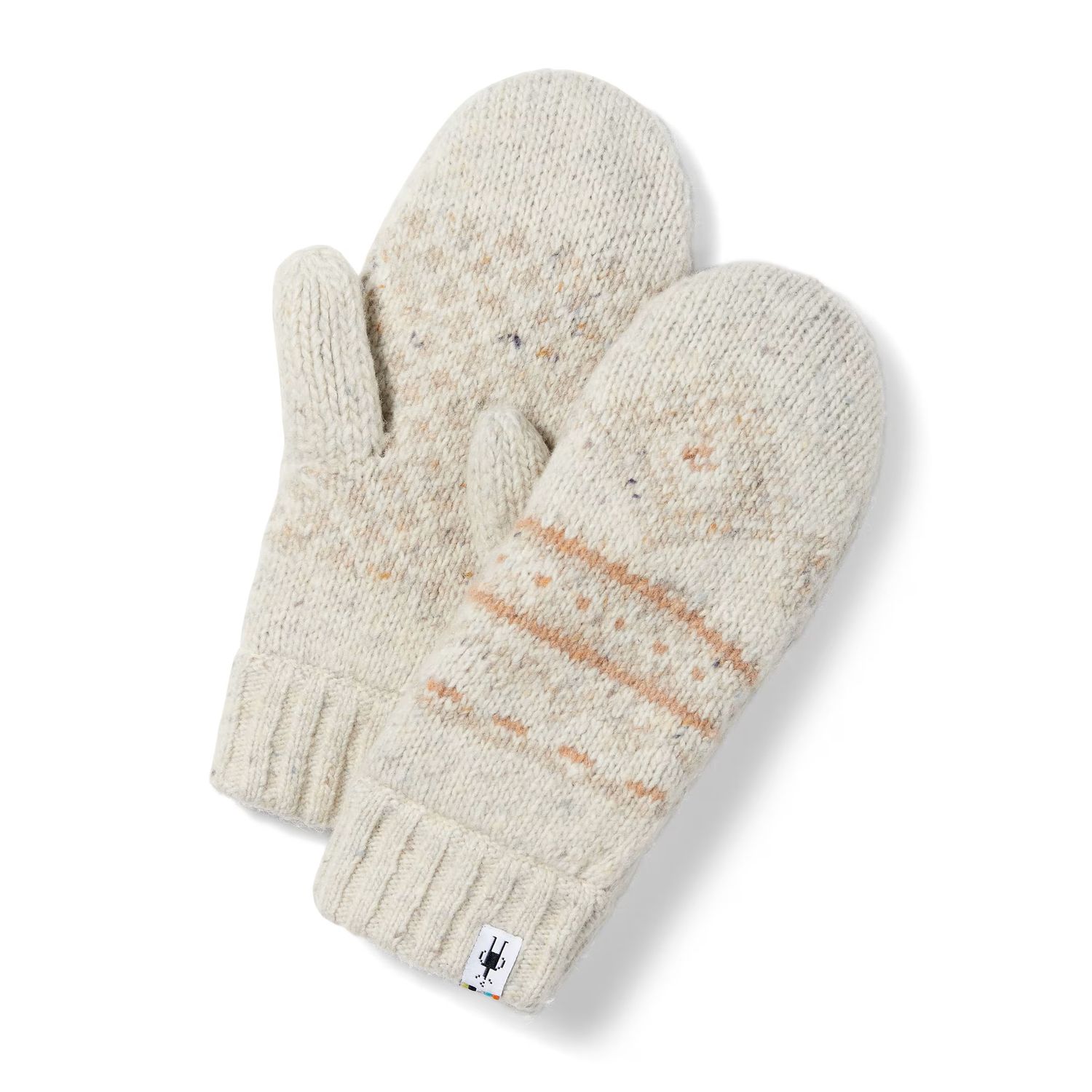 MAIN IMAGE OF SMARTWOOL UNISEX HUDSON TRAIL NORDIC MITTEN IN OAT HEATHER O/S