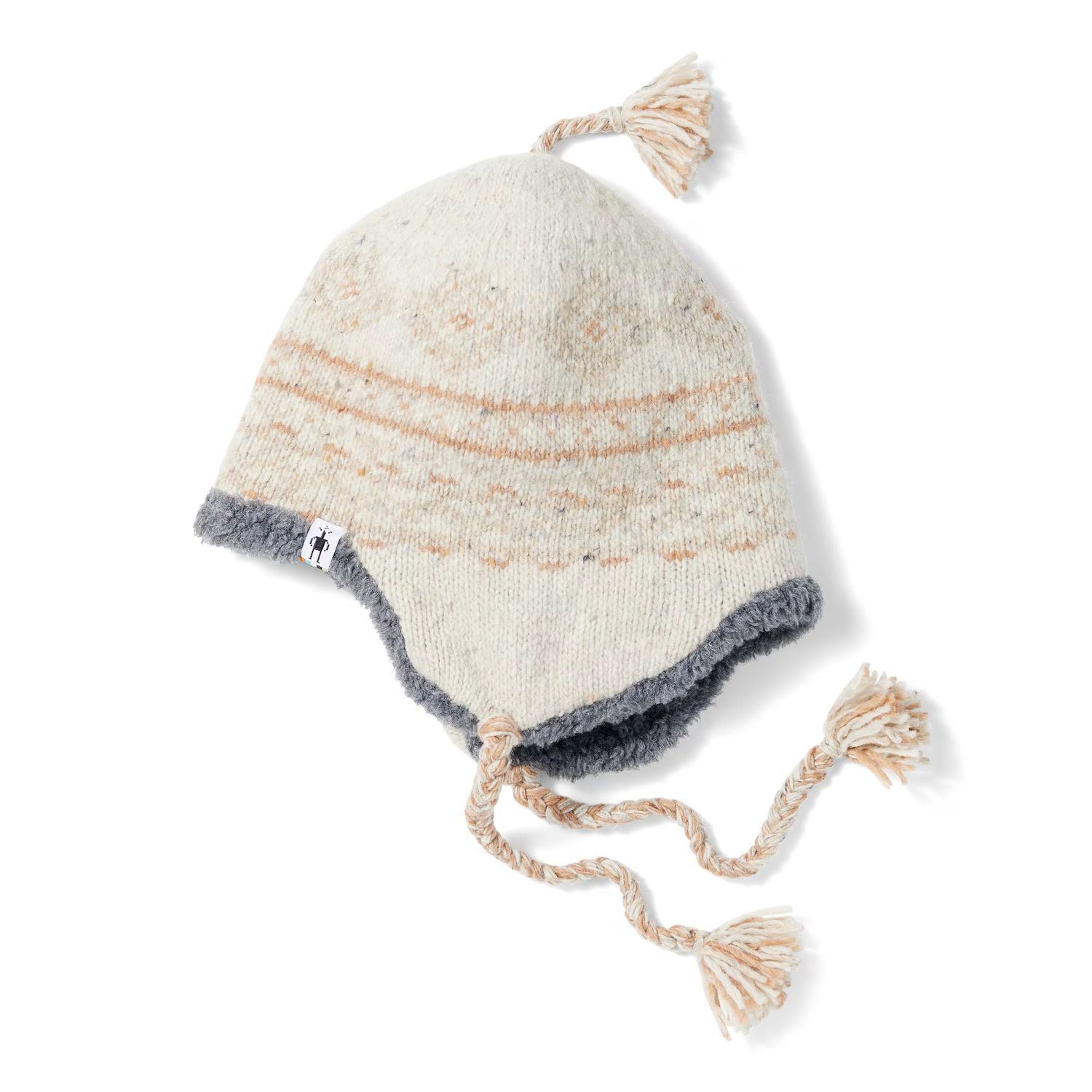 SMARTWOOL UNISEX HUDSON TRAIL NORDIC WINTER HAT 25, Color: OAT HEATHER, Size: O/S