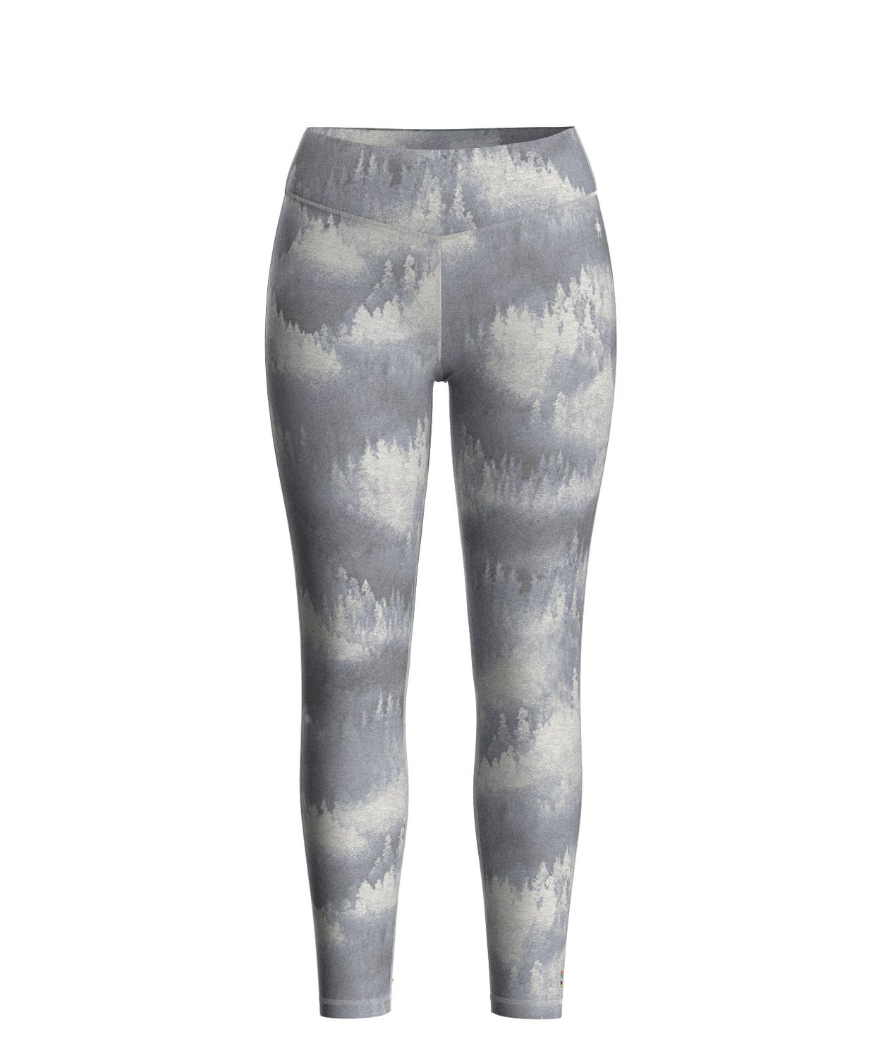 MAIN IMAGE OF SMARTWOOL WOMENS THERMAL MERINO BASELAYER BOTTOM IN LIGHT GRAY FOGGY PINES SMALL