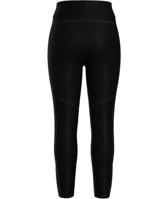 FRONT VIEW OF SMARTWOOL WOMENS INTRAKNIT MERINO TECH SWEATPANT IN BLACK/CHARCOAL WITH MERINO WOOL