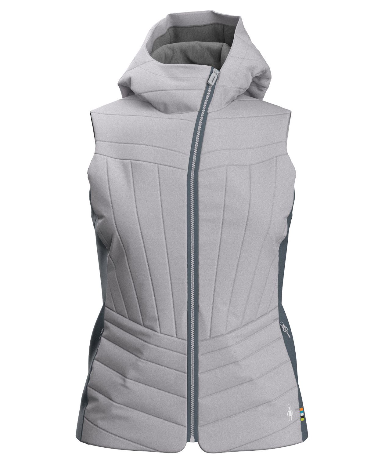 SMARTWOOL WOMENS SMARTLOFT VEST 25, Color: STORM GRAY, Size: XS