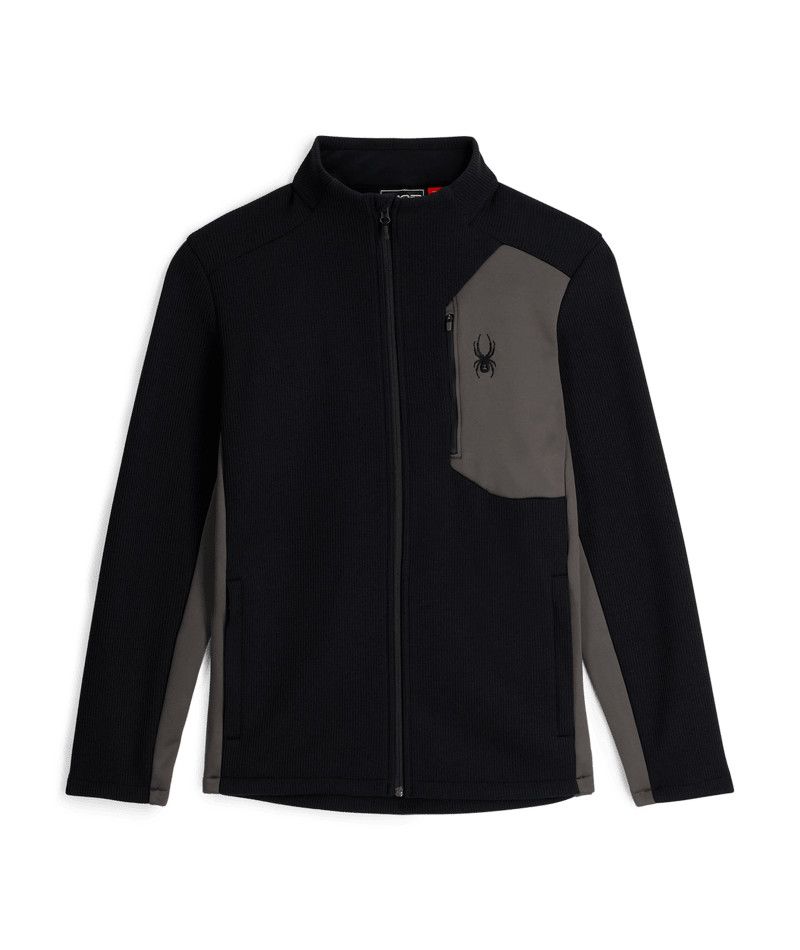 SPYDER MENS BANDIT SWEATER 26, Color: BLACK, Size: SMALL