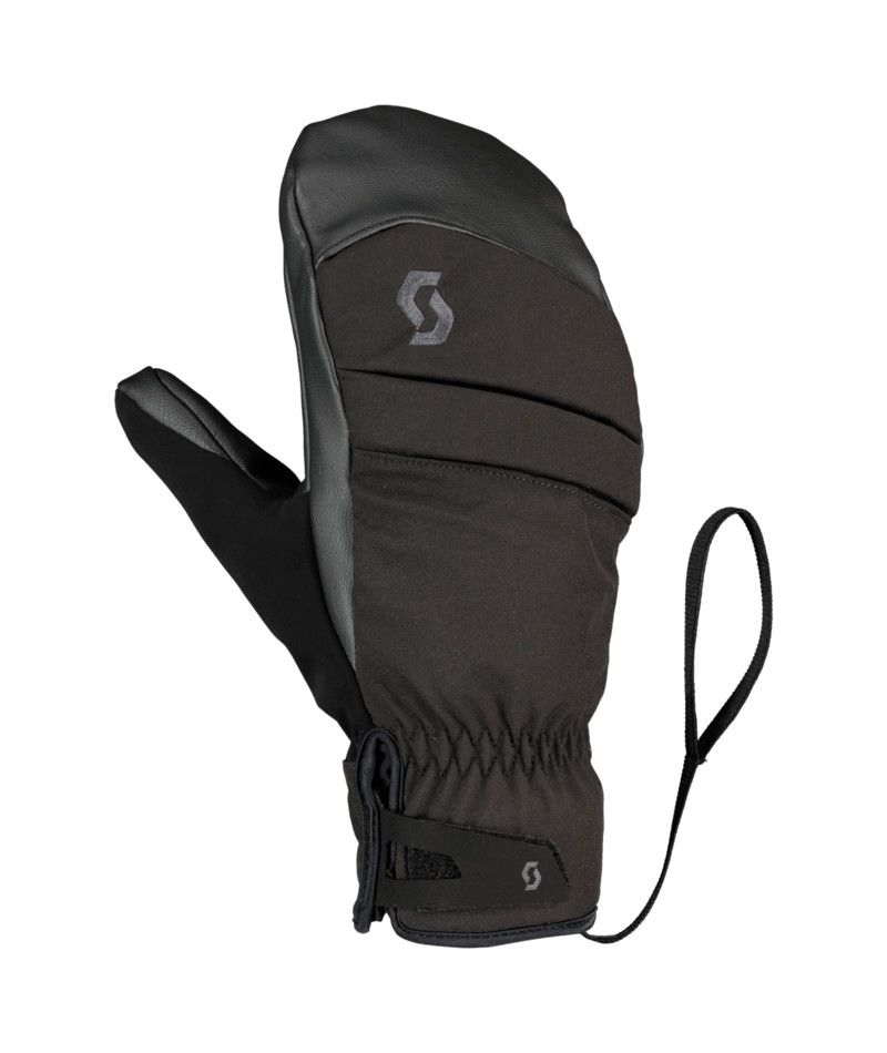 SCOTT MENS ULTIMATE HYBRID MITTEN, Color: BLACK, Size: MEDIUM