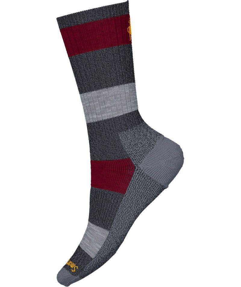 SMARTWOOL UNISEX EVERYDAY BARNSLEY SWEATER CREW SOCKS 24, Color: CHARCOAL, Size: MEDIUM