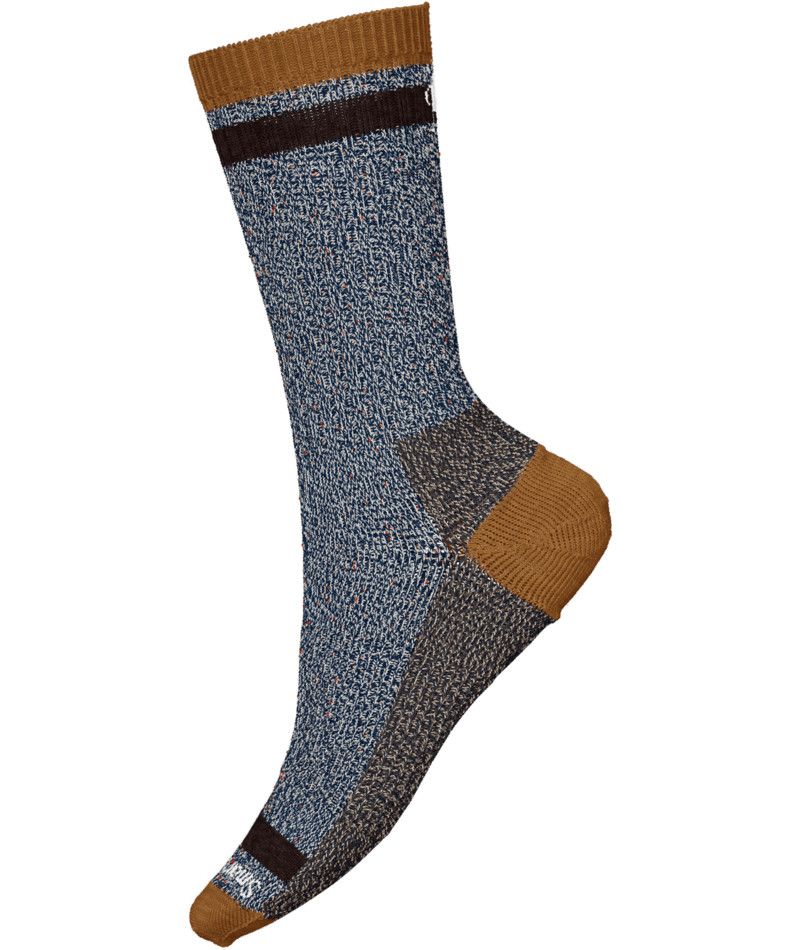 SMARTWOOL UNISEX EVERYDAY LARIMER CREW SOCKS 24, Color: ACORN, Size: MEDIUM