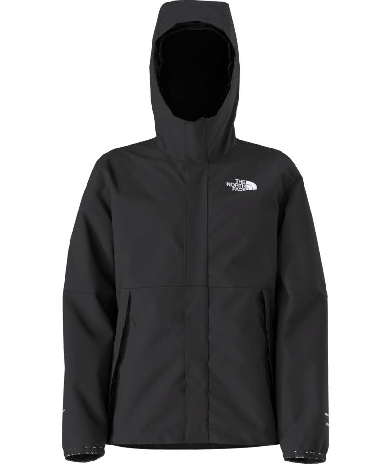MAIN IMAGE OF THE NORTH FACE YOUTH BOYS&#39; WARM ANTORA RAIN JACKET IN TNF BLACK-NPF MEDIUM WITH THREE…