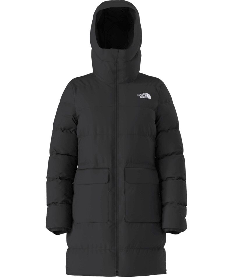 MAIN IMAGE OF THE NORTH FACE WOMENS GOTHAM PARKA WINTER JACKET IN TNF BLACK-NPF XS WITH ADDED WATER…
