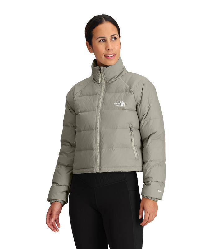 FRONT MODEL VIEW OF THE NORTH FACE WOMENS HYDRENALITE™ DOWN WINTER JACKET WITH ZIP HAND POCKETS