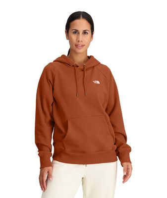 FRONT MODEL VIEW OF THE NORTH FACE WOMENS EVOLUTION HOODIE WITH KANGAROO HAND POCKET AND TWO-PIECE …