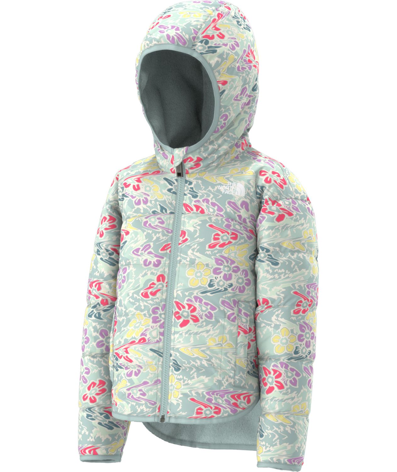 MAIN IMAGE OF THE NORTH FACE YOUTH GIRLS&#39; REVERSIBLE SHASTA FULL ZIP HOODED WINTER JACKET IN MUTED …