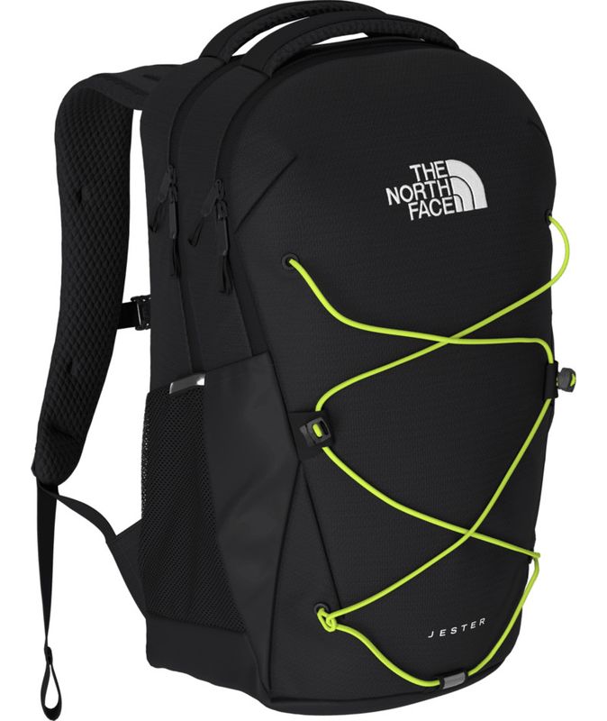 SIDE VIEW OF THE NORTH FACE UNISEX JESTER BACKPACK WITH PADDED 16&#39;&#39; LAPTOP SLEEVE