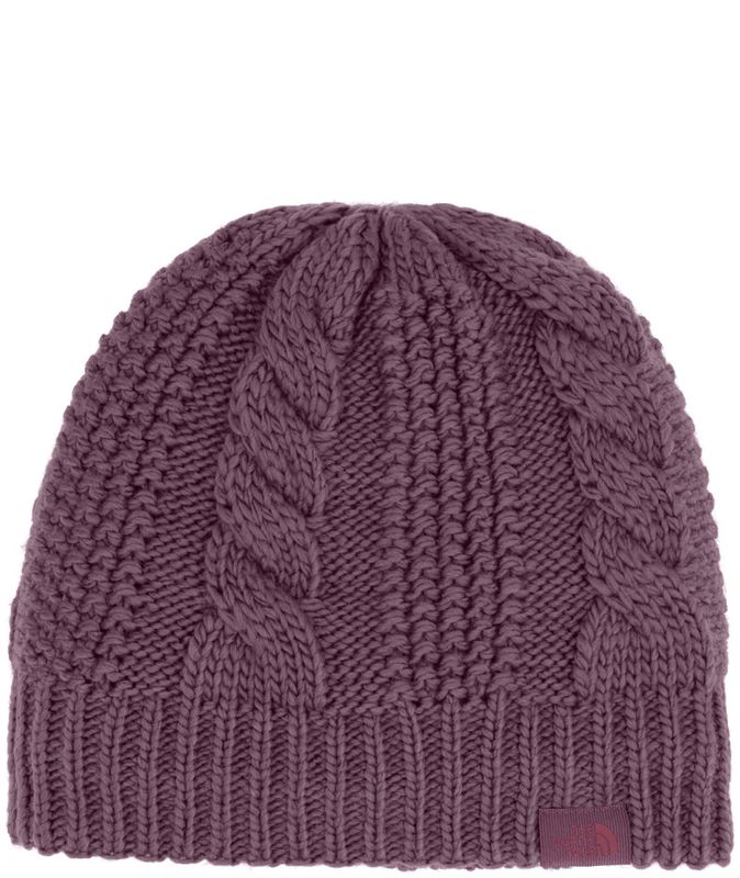 FRONT VIEW OF THE NORTH FACE WOMENS OH MEGA LINED BEANIE WINTER HAT WITH ADJUSTABLE CUFF AND ULTRA-…