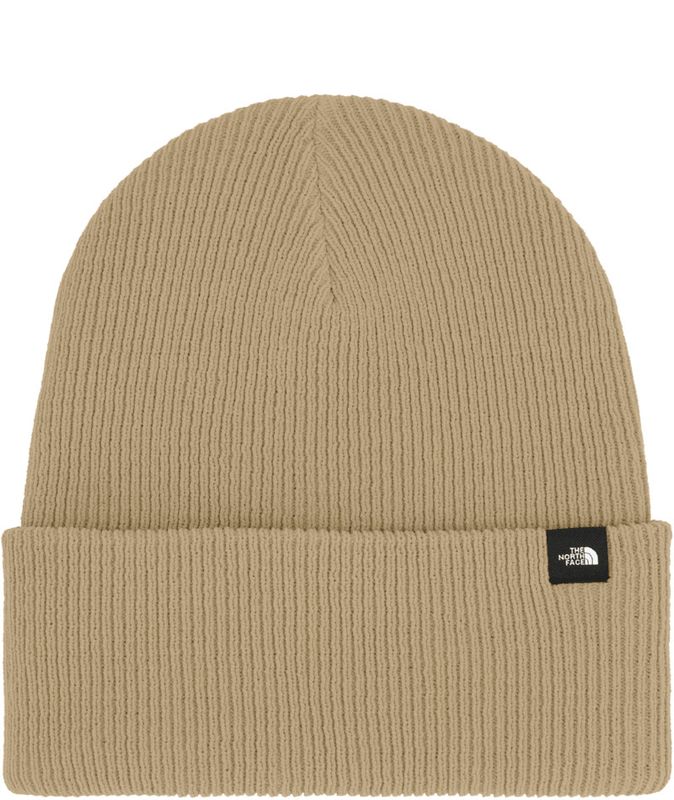 FRONT VIEW OF THE NORTH FACE UNISEX URBAN CUFF BEANIE WINTER HAT WITH  DEEP FIT—A ROOMIER FIT