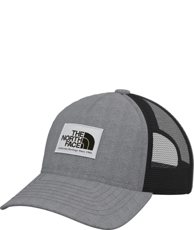 FRONT VIEW OF THE NORTH FACE UNISEX KEEP IT PATCHED STRUCTURED TRUCKER CAP WITH FLEXFIT™ FOR A PREM…