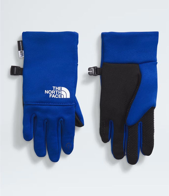 PALM AND BACK OF HAND VIEW OF THE NORTH FACE YOUTH RECYCLED ETIP™ GLOVE WITH TOUCHSCREEN CAPABILITY…