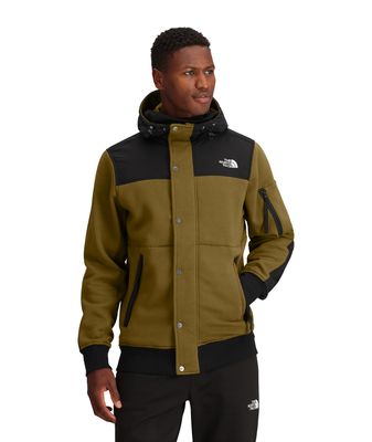 FRONT MODEL VIEW OF THE NORTH FACE MENS HIGHRAIL FLEECE WINTER JACKET WITH THREE-PIECE HOOD AND SEC…