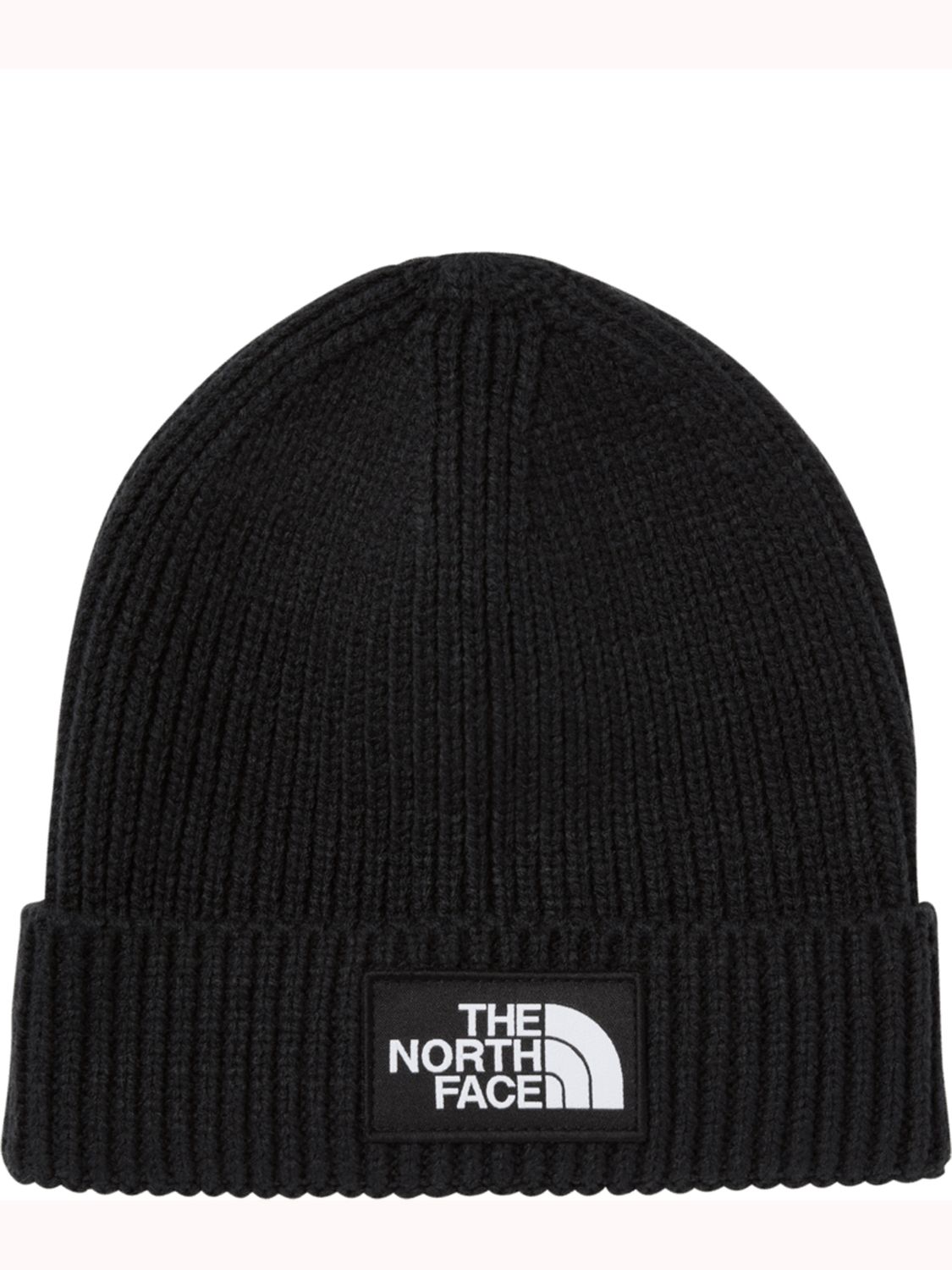 THE NORTH FACE YOUTH TNF™ LOGO BOX CUFFED BEANIE WINTER HAT 25, Color: TNF BLACK, Size: O/S