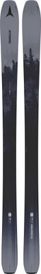 TOPSHEET VIEW OF ATOMIC UNISEX N MAVERICK 88 TI DOWNHILL SKIS WITH FLOW PROFILE AND CAP SIDEWALL