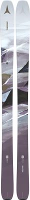 TOPSHEET VIEW OF ATOMIC WOMENS N MAVEN 86 + WARDEN 13 MN R DOWNHILL SKIS WITH FLOW PROFILE