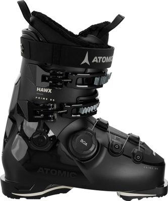 SIDE VIEW OF ATOMIC WOMENS HAWX PRIME 85 BOA W GW DOWNHILL SKI BOOT WITH MEMORY FIT