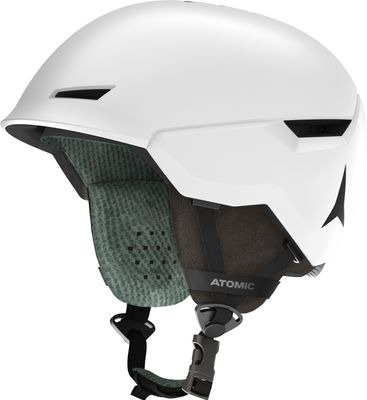 LEFT VIEW OF ATOMIC UNISEX REVENT HELMET WITH IN-MOLD SHELL AND AIRCON VENTING