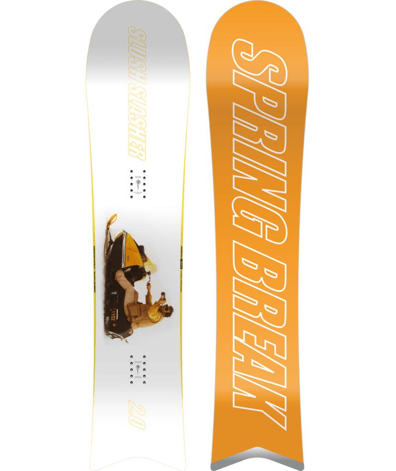 MAIN IMAGE OF CAPITA MENS SPRING BREAK SLUSH SLASHERS SNOWBOARD IN WHITE/ORANGE/YELLOW 147