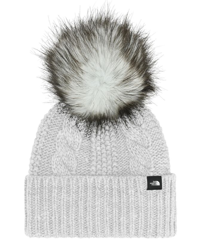 THE NORTH FACE YOUTH OH MEGA FUR POM BEANIE WINTER HAT 25