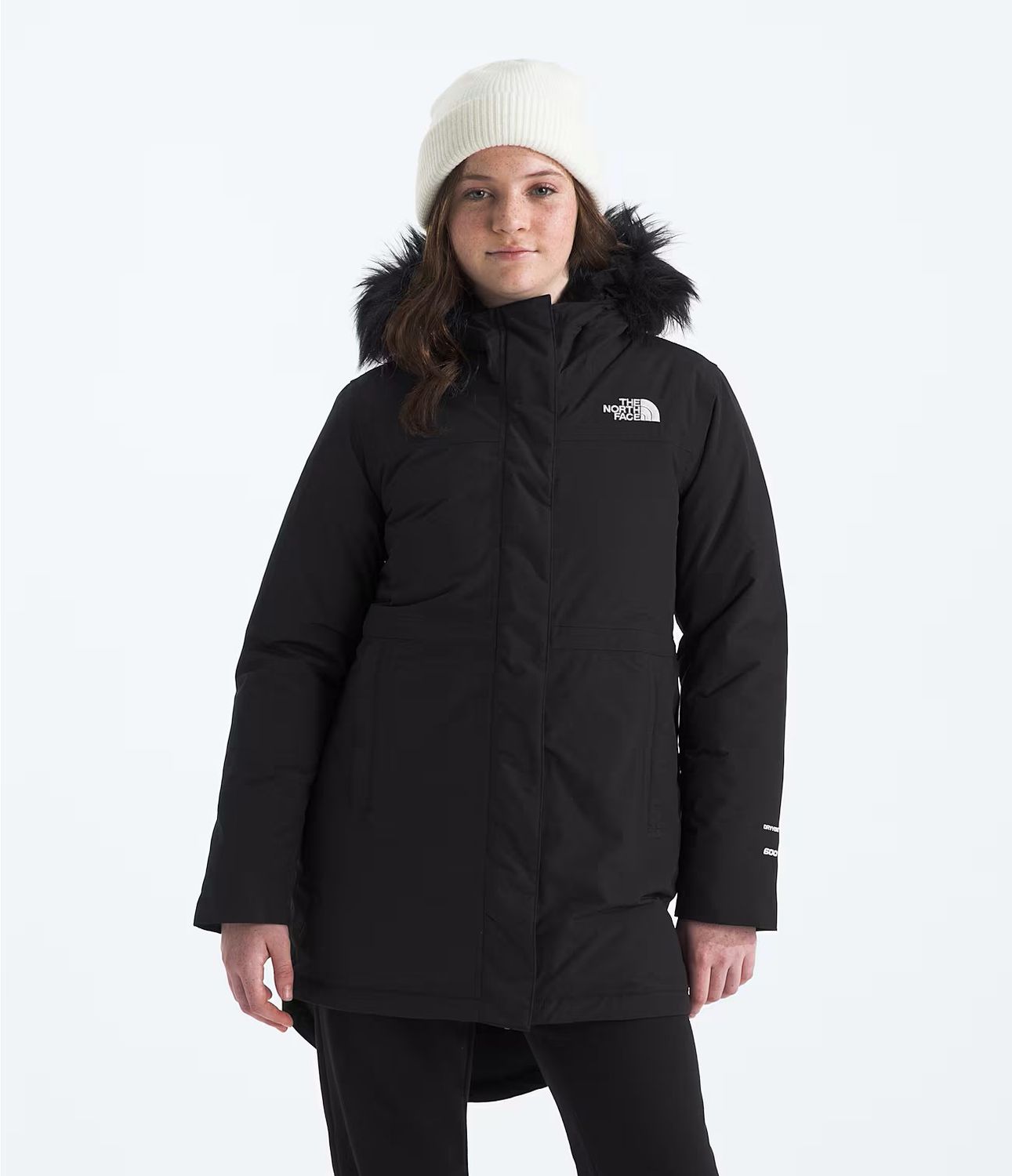 THE NORTH FACE YOUTH GIRLS ARCTIC PARKA WINTER JACKET 26, Color: TNF BLACK, Size: XS