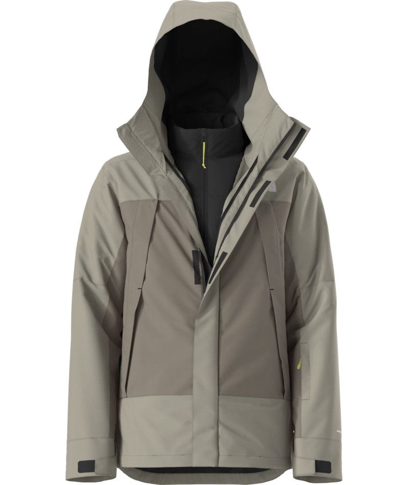 THE NORTH FACE MENS CLEMENT TRICLIMATE® WINTER JACKET 25, Color: CLAY GREY/TNF BLACK, Size: SMALL