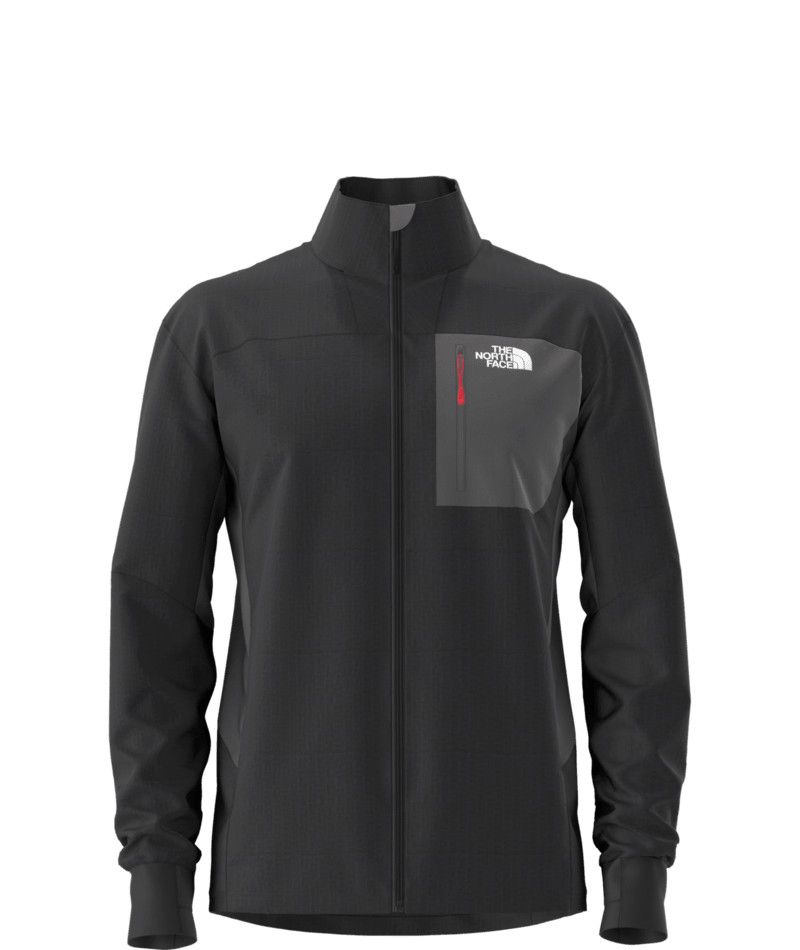 THE NORTH FACE MENS HIGHBALL FLEECE SWEATER 25, Color: TNF BLACK/ANTHRACITE GREY/HIGH RISK RED, Size: SMALL