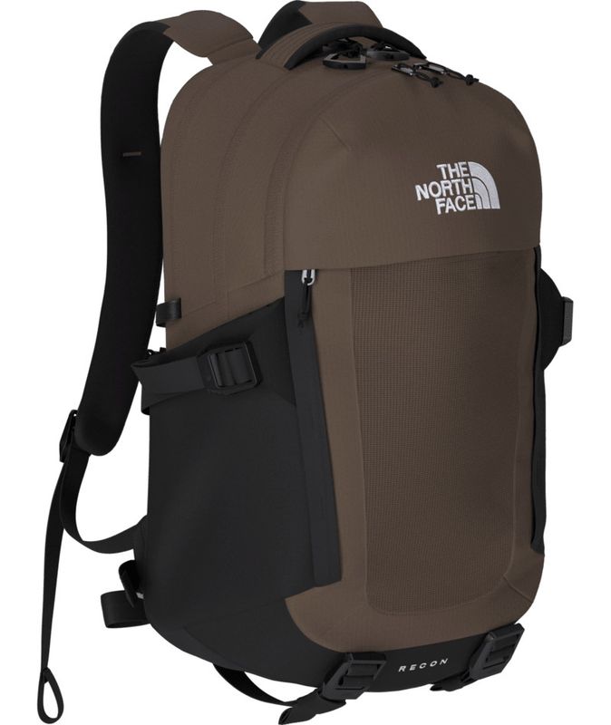 THE NORTH FACE UNISEX RECON BACKPACK 25, Color: SMOKEY BROWN/TNF BLACK