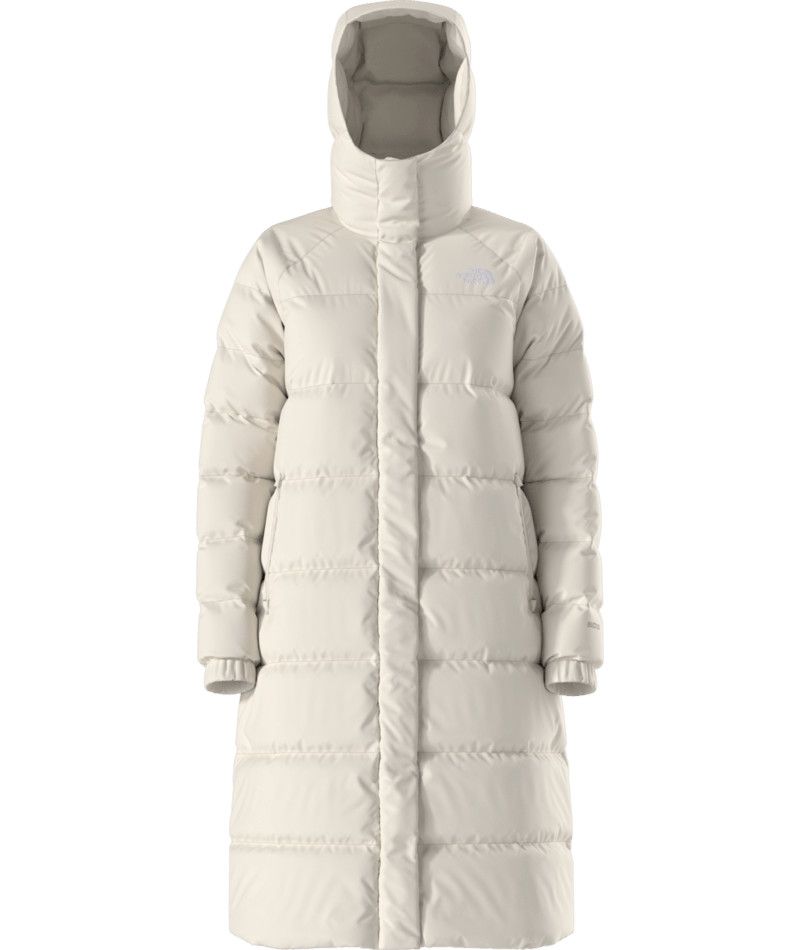 THE NORTH FACE WOMENS HYDRENALITE™ DOWN PARKA WINTER JACKET 25, Color: WHITE DUNE, Size: SMALL