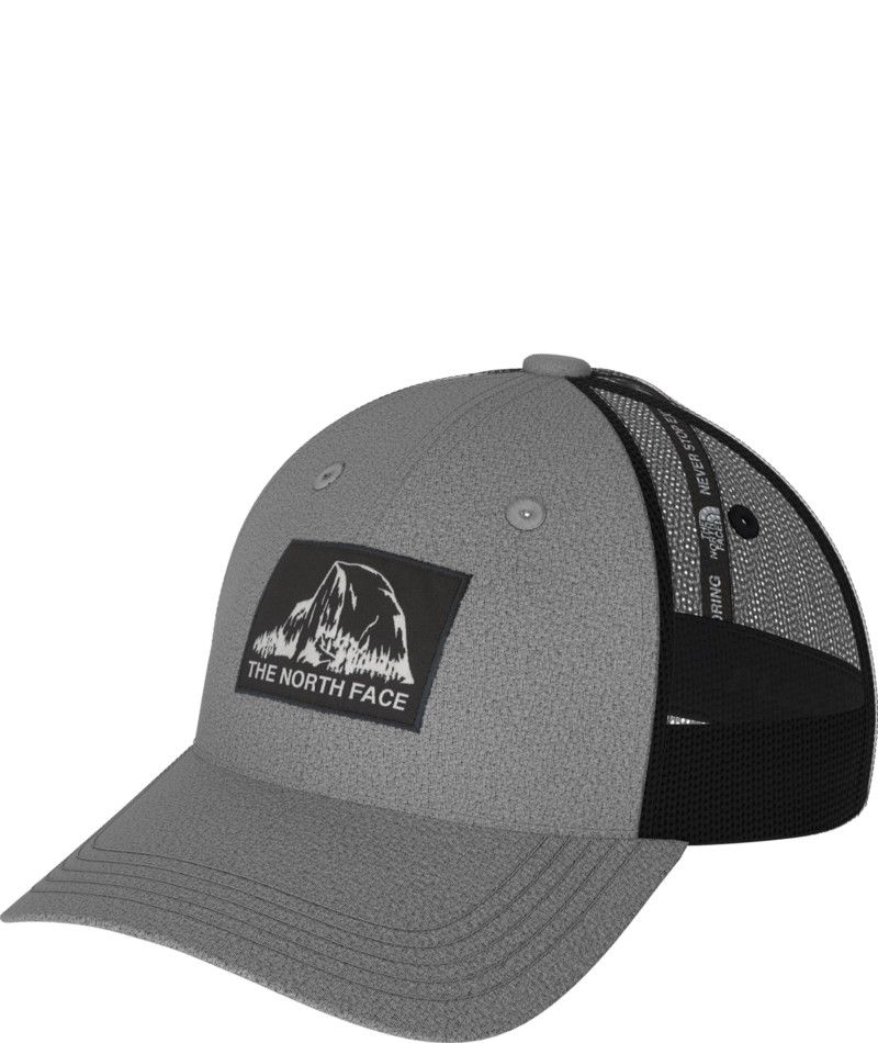 THE NORTH FACE UNISEX TRUCKEE TRUCKER CAP 25, Color: TNF MEDIUM GREY HEATHER/TNF BLACK, Size: L/XL