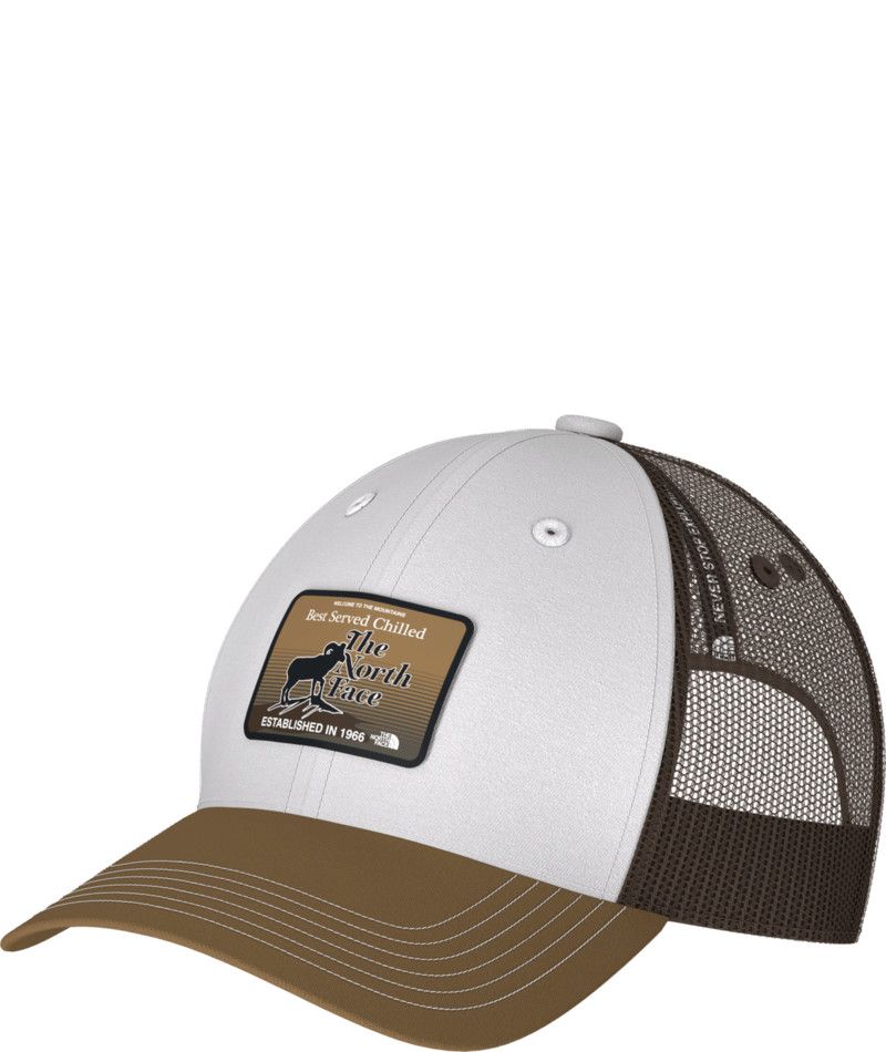 THE NORTH FACE UNISEX MUDDER TRUCKER CAP 25, Color: UTILITY BROWN/SMOKEY BROWN/BREW PATCH, Size: O/S