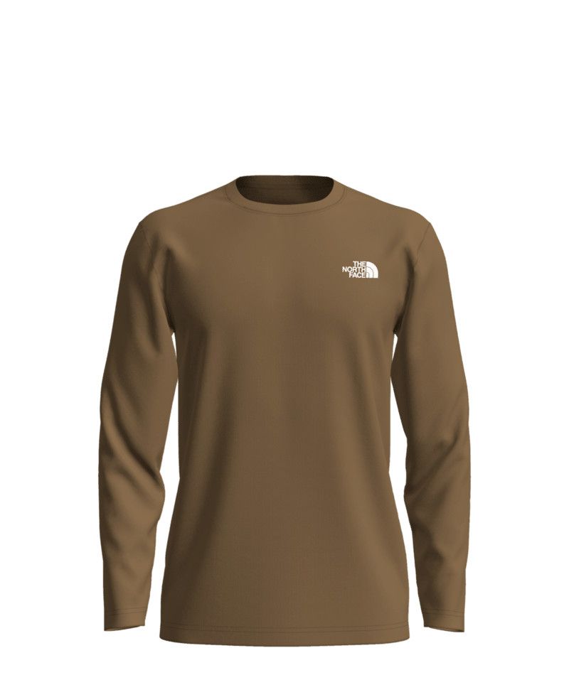 THE NORTH FACE MENS EVOLUTION LONG SLEEVE SHIRT 25, Color: UTILITY BROWN, Size: SMALL