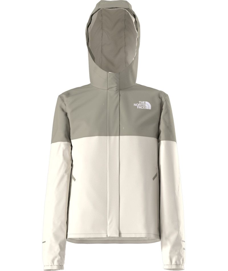 THE NORTH FACE YOUTH GIRLS&#39; WARM ANTORA RAIN JACKET 25, Color: WHITE DUNE/CLAY GREY, Size: XS