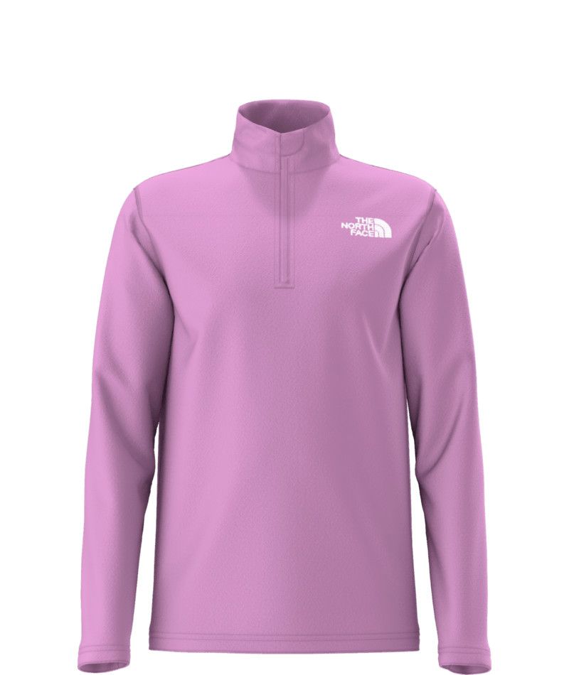 THE NORTH FACE YOUTH TEEN GLACIER ¼ ZIP PULLOVERâ€‹ SWEATER 25, Color: DRAGONFRUIT, Size: MEDIUM