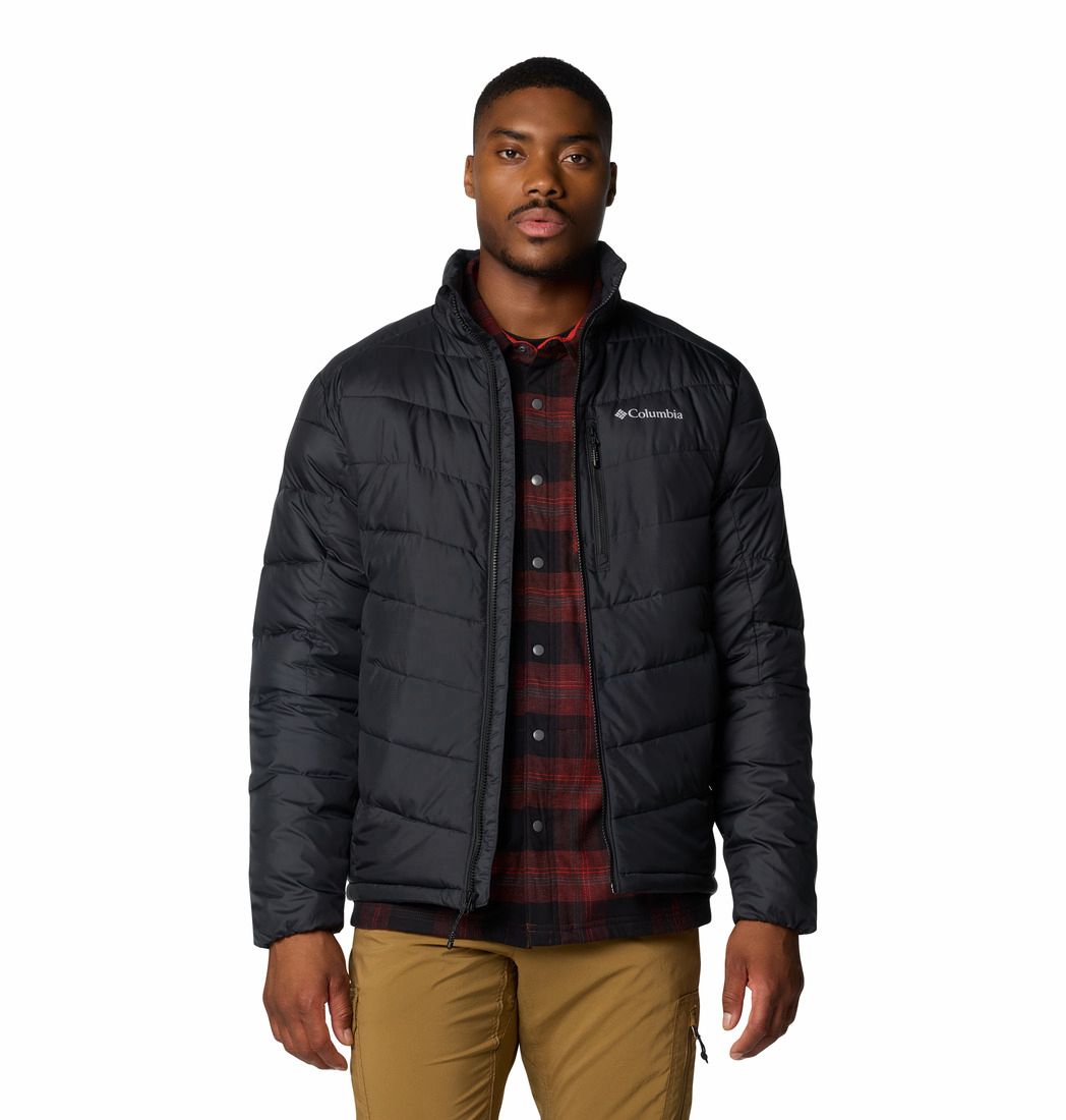COLUMBIA MENS LABYRINTH LOOP II WINTER JACKET 26, Color: BLACK, Size: SMALL