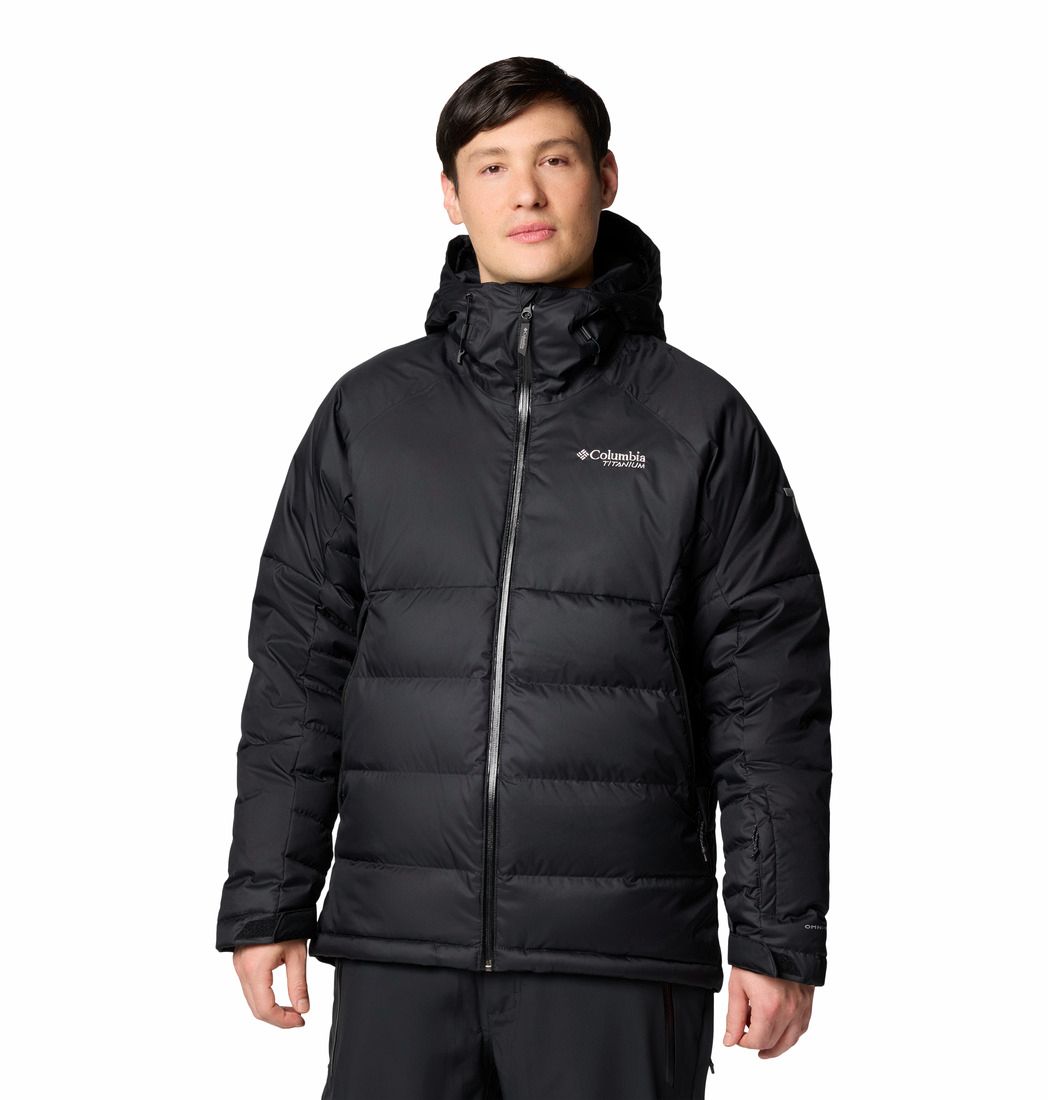 COLUMBIA MENS ROARING FORK II DOWN WINTER JACKET 25, Color: BLACK, Size: SMALL
