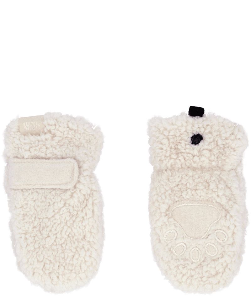 MAIN IMAGE OF THE NORTH FACE YOUTH BABY BEAR MITTEN IN WHITE DUNE 0-12M WITH SUPER-SOFT FLEECE AND …