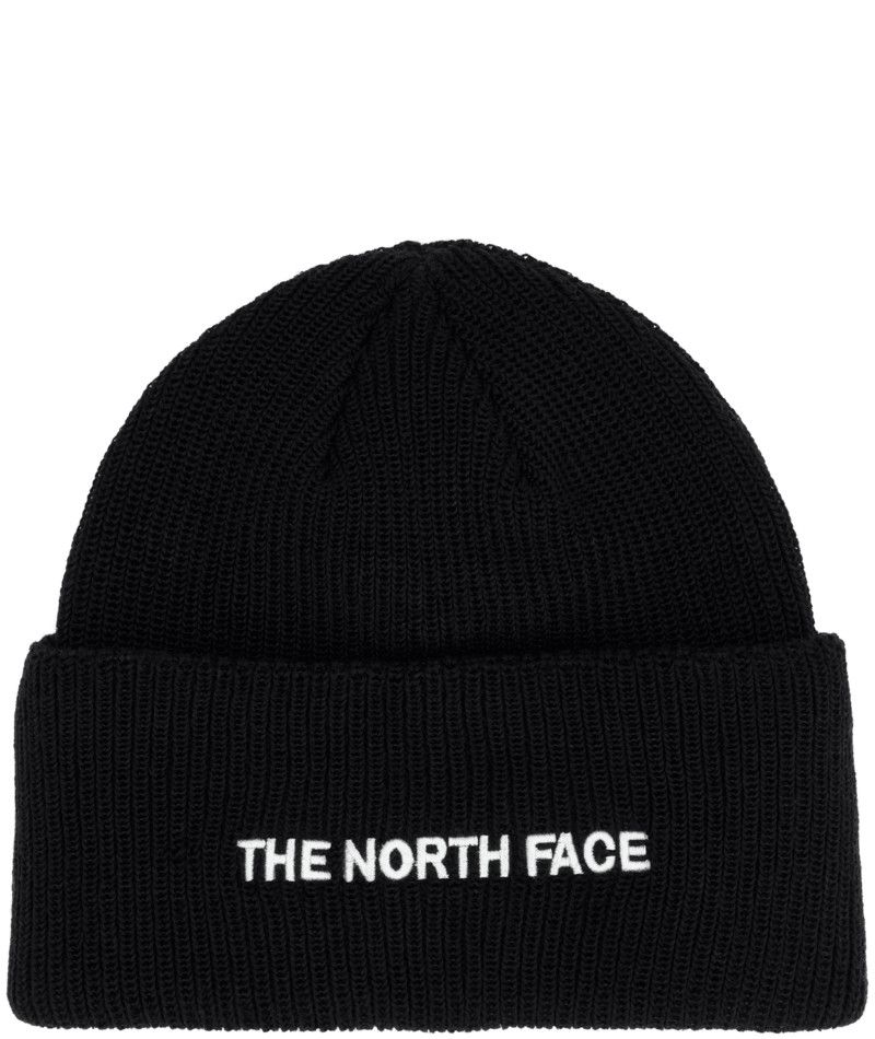 MAIN IMAGE OF THE NORTH FACE UNISEX URBAN EMBROIDERED BEANIE WINTER HAT IN TNF BLACK O/S WITH SOFT …
