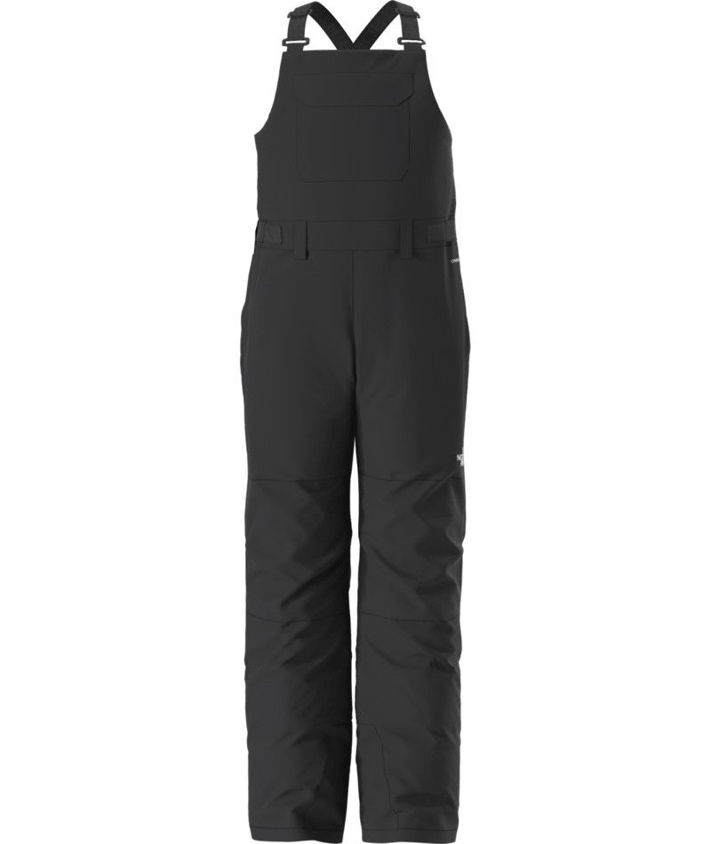 THE NORTH FACE YOUTH TEEN FREEDOM INSULATED BIB SNOW PANT 26, COLOR: TNF BLACK, SIZE: XS, LENGTH: REGULAR