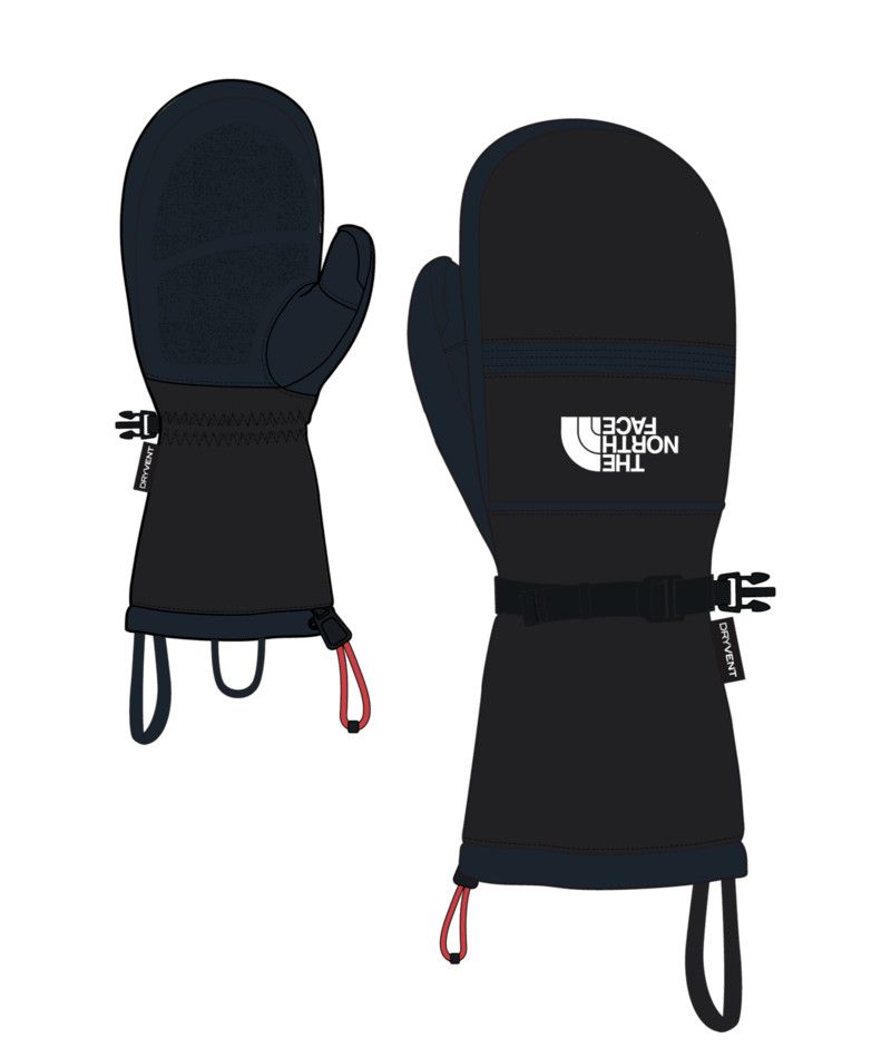 THE NORTH FACE WOMENS MONTANA SKI MITTEN 26, Color: TNF BLACK, Size: XS