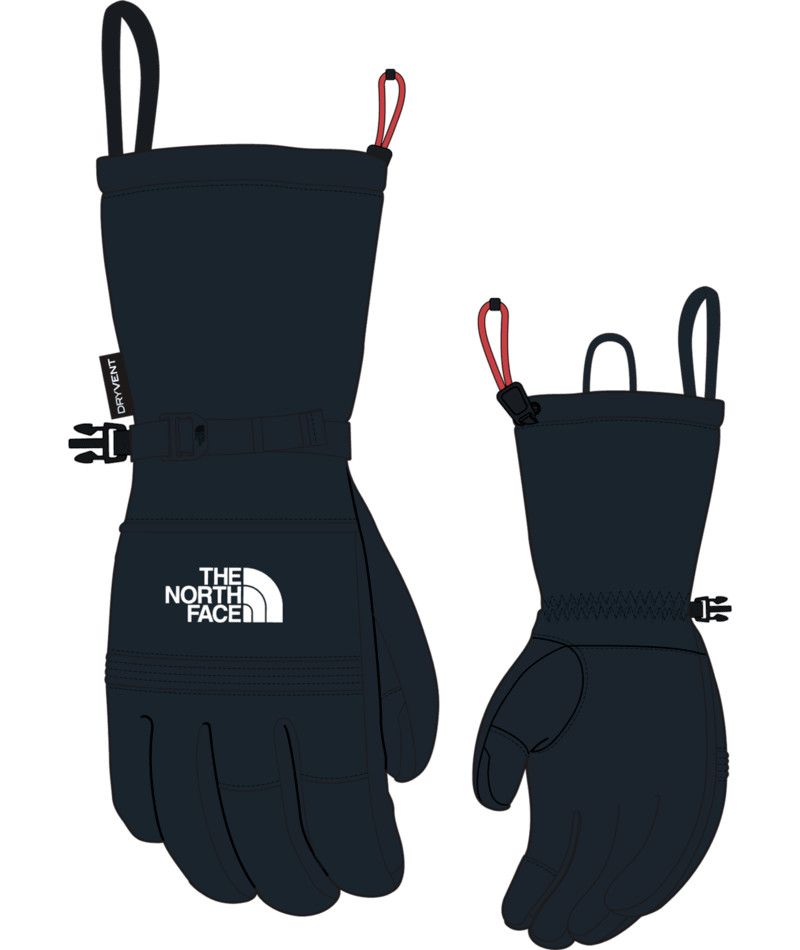 THE NORTH FACE WOMENS MONTANA SKI GLOVE 26, Color: TNF BLACK, Size: XS